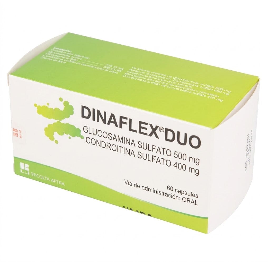 Dinaflex Duo 500 mg / 400 mg x 60 cápsulas. Farmex-Yapp-Programa-Boleta